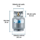 Cilindro portátil para gas LP, 4kg (9lb) FOSET 4