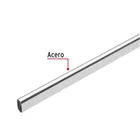 Tubo ovalado para clóset, 1.2 m, acero cromado, HERMEX 2