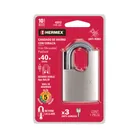 Candado de hierro 40 mm con coraza, llave de disco, HERMEX 6