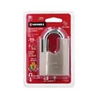 Candado de hierro 50 mm con coraza, llave de disco, HERMEX 6