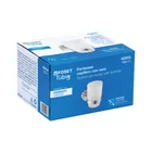 Portavaso cepillero cromo con vaso de vidrio, FOSET TÚBIG 4