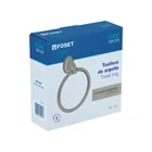Toallero de argolla, níquel satín, FOSET AQUA 4