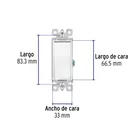 Interruptor sencillo, línea Classic, VOLTECK 2