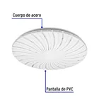 Luminario LED plafón decorativo 22W 6500K, espiral, BASIC 2