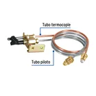 Termopar con piloto, tubo de aluminio, 60 cm, FOSET 2