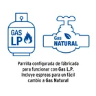 Parrilla gas empotrable 90cm, 6 quem, vidrio negro, RIVIERA 4