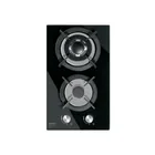 Parrilla gas empotrable 30cm, 2 quem, vidrio negro, RIVIERA 1