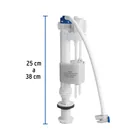 Válvula admisión tanque bajo, altura ajustable 24.5 a 37.5cm 3