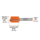 Broca para router, recta 2 filos, 5/8', TRUPER 3