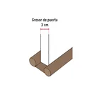Guardapolvo con funda 95 cm, café, HERMEX 4