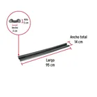 Guardapolvo con funda 95 cm, negro, HERMEX 3