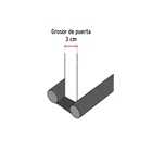 Guardapolvo con funda 95 cm, negro, HERMEX 4