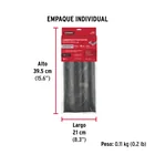Guardapolvo con funda 95 cm, negro, HERMEX 7