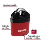 Candado de hierro 50 mm, gancho protegido, llave de disco 4
