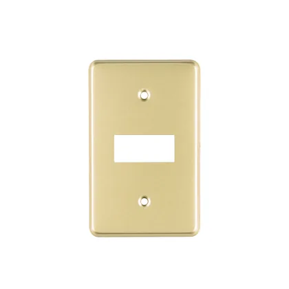 Placa 1 módulo, de aluminio, línea Económica, VOLTECK
