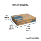 Campana extractora 60cm, empotrable, acero inoxidable, FOSET 8