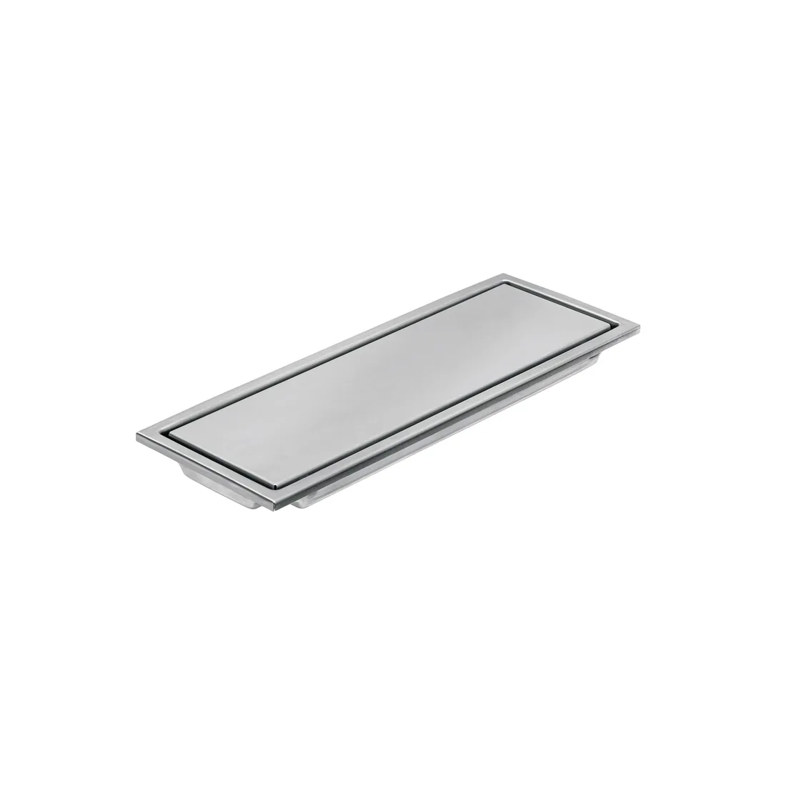 Resumidero rectangular 30x11cm reversible, inox, FOSET AQUA