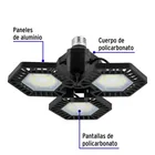 Lámpara LED 50W 6500K con 3 paneles abatibles, VOLTECK 3