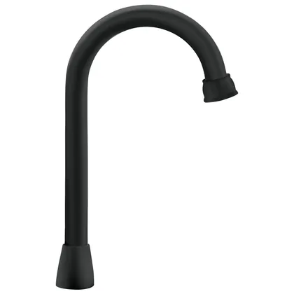 Cuello tipo bar para mezcladora de lavabo, negro mate, AQUA