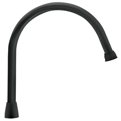 Cuello largo para mezcladora de fregadero, negro mate, AQUA