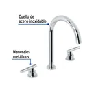 Mezcladora p/lavabo,taladros separados,palanca, cromo, TÚBIG 2