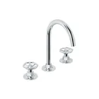Mezcladora p/lavabo,taladros separados,redondos,cromo, TÚBIG 1