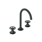 Mezcladora p/lavabo,taladros separados,redondos,negro, TÚBIG 1