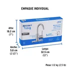 Monomando corto para lavabo, satín, FOSET TÚBIG 6