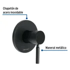 Monomando para regadera, negro, TÚBIG 2
