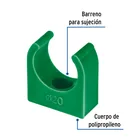 Abrazadera PPR,  1/2', tipo U, FOSET 2