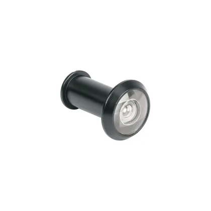Mirilla de seguridad, 180°, lente de vidrio, negro mate