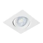 Luminario LED empotrable 5W 6500K, cuadrado, blanco, VOLTECK 1