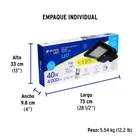 Luminario suburbano solar LED 40 W 6500 K con control remoto 10