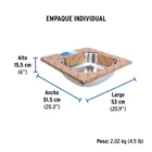 Tarja de empotrar sencilla 50x53cm, FOSET BASIC 4