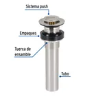 Contra para lavabo, sin rebosadero, sistema push, satín 3