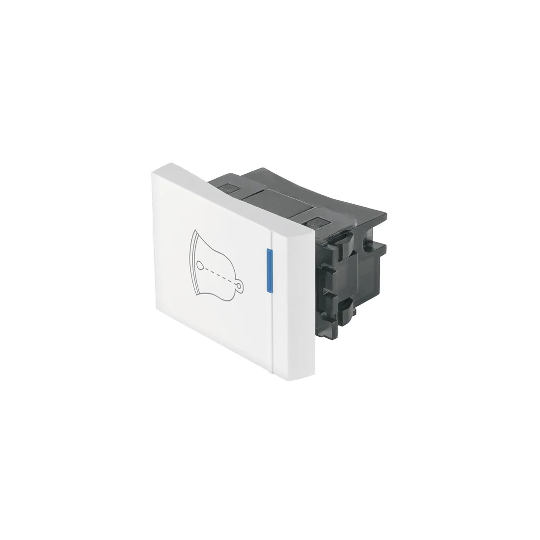Interruptor para timbre, 1.5 módulos, línea Española, blanco