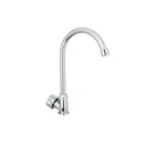 Llave individual fregadero,ABS,cuello curvo,hexagonal, BASIC 1