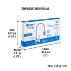 Monomando para fregadero con cuello flexible, cromo, TÚBIG 5