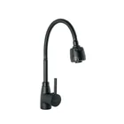 Monomando para fregadero con cuello flexible, negro, TÚBIG 1