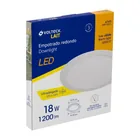 Luminario LED plafón 18W 3000K ultradelgado redondo, VOLTECK 5