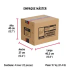 Cerradura manija 'Siena' p/recámara cromo mate, HERMEX 4