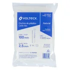 Bolsa con 1000 cinchos plásticos 18lb, 100 x 2.5 mm, natural 3