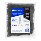 Bolsa con 1000 cinchos plásticos 18 lb, 150 x 2.5 mm, negro 3