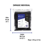 Bolsa con 1000 cinchos plásticos 50 lb, 300 x 4.5 mm, negro 6