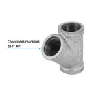 Yee sencilla 1' acero galvanizado, FOSET 2