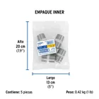 Niple de acero galvanizado 1' x 2', FOSET 4