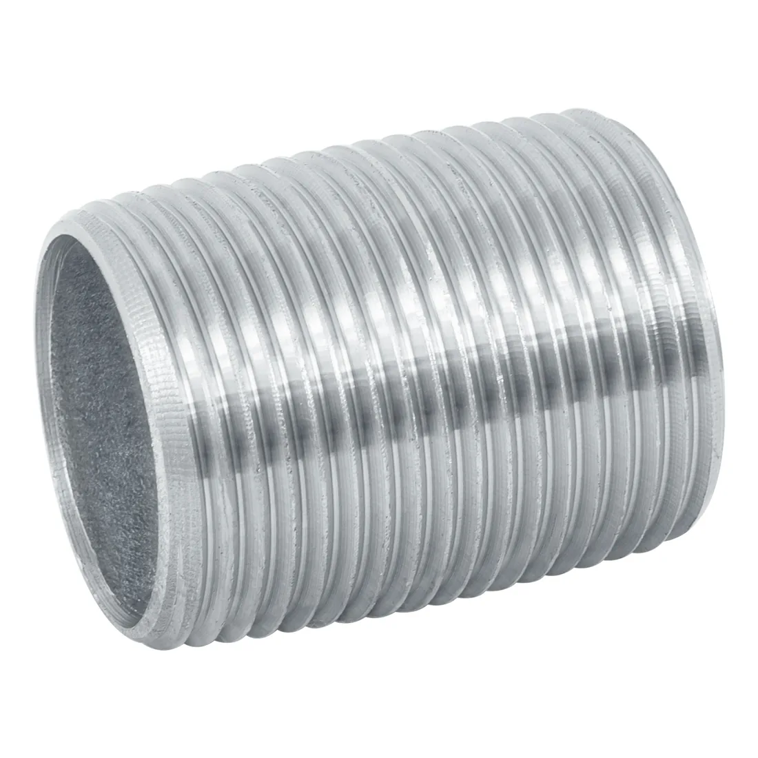 Niple de acero galvanizado 1' cuerda corrida, FOSET