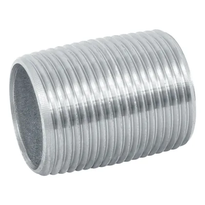 Niple de acero galvanizado 1' cuerda corrida, FOSET