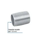 Niple de acero galvanizado 1' cuerda corrida, FOSET 2