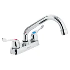 Mezcladora 4' para lavabo, tubular, manerales palanca 1